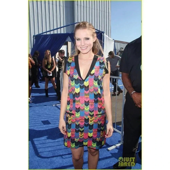 Jenni Kayne Resort Vibrant Multi Color Geometric Silk Mini Dress Small - Picture 8 of 16